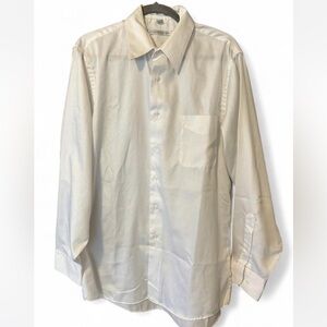 Geoffrey Beene Classic White Men's Dress Shirt